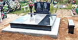 ДВОЙНОЙ ГРАНИТНЫЙ ПАМЯТНИК С ПОСЛЕДУЮЩИМ ПОДХОРОНЕНИЕМ, фото 3