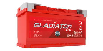 Аккумулятор GLADIATOR EFB 110 R (960A, 353*175*190).