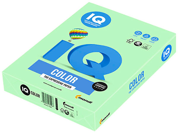 Бумага цветная IQ COLOR А4, цвет светло-зелёный (Цена с НДС)