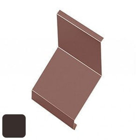 Фартук кровельный RoofArt 208x2000мм 0,53мм GreenCoat Pural BT цинк 275 г/м² темно-коричневый