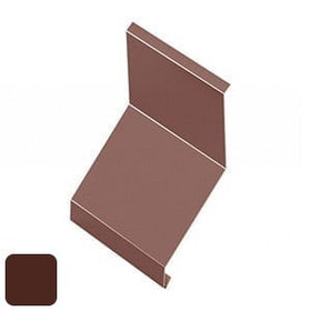 Фартук кровельный RoofArt 208x2000мм 0,53мм GreenCoat Pural BT цинк 275 г/м² коричневый