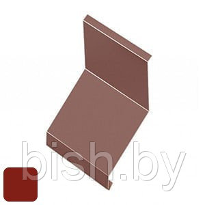 Фартук кровельный RoofArt 208x2000мм 0,53мм GreenCoat Pural BT цинк 275 г/м² кирпичный красный