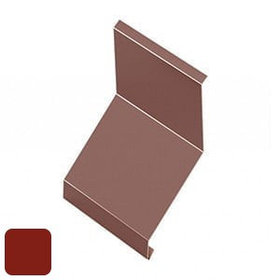 Фартук кровельный RoofArt 208x2000мм 0,53мм GreenCoat Pural BT цинк 275 г/м² кирпичный красный