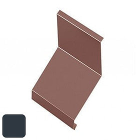 Фартук кровельный RoofArt 208x2000мм 0,53мм GreenCoat Pural BT цинк 275 г/м² антрацитовый серый