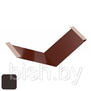 Ендова RoofArt 500x2000мм 0,53мм GreenCoat Pural BT цинк 275 г/м² темно-коричневый