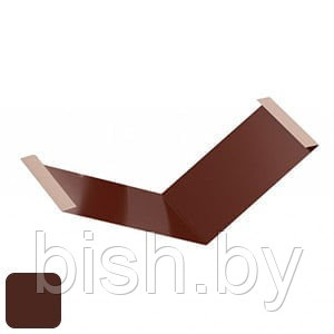 Ендова RoofArt 500x2000мм 0,53мм GreenCoat Pural BT цинк 275 г/м² коричневый