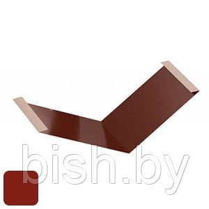 Ендова RoofArt 500x2000мм 0,53мм GreenCoat Pural BT цинк 275 г/м² кирпичный красный