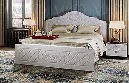Кровать Престиж 1.6 м - Жемчуг/Венге (МИФ)