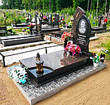 ОДИНОЧНЫЙ КОМБИНИРОВАННЫЙ ПАМЯТНИК В ИВЬЕ, фото 2