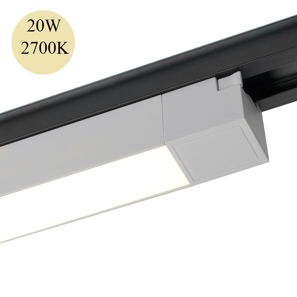 Поворотный трековый светильник AL132 MattLine 20W 2700K белый