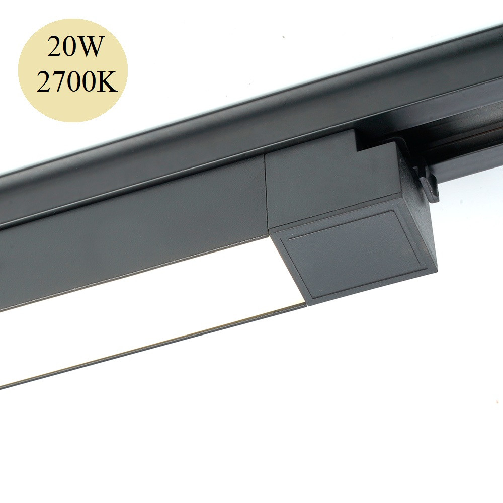 Поворотный трековый светильник AL132 MattLine 20W 2700K черный