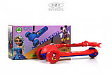 Детский самокат RiverToys HB-105 (красный) Складной, фото 4
