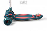Детский самокат RiverToys HB-606 (зелёный) Складной, фото 5