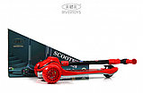 Детский самокат RiverToys HB-606 (красный) Складной, фото 3