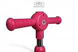 Детский самокат RiverToys HB-T-12 (розовый) Складной, фонарь, фото 3