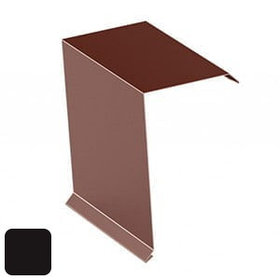 Торцевая планка верхняя RoofArt 312x2000мм 0,53мм GreenCoat Pural BT цинк 275 г/м² черный