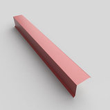 Торцевая планка верхняя RoofArt 250x2000мм 0,53мм GreenCoat Pural BT цинк 275 г/м² коричневый, фото 2