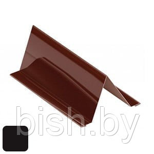 Планка снегозадержателя RoofArt 250/208x2000мм 0,53мм GreenCoat Pural BT цинк 275 г/м² черный
