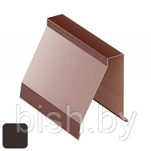 Полуконек RoofArt 312x2000мм 0,53мм GreenCoat Pural BT цинк 275 г/м² темно-коричневый
