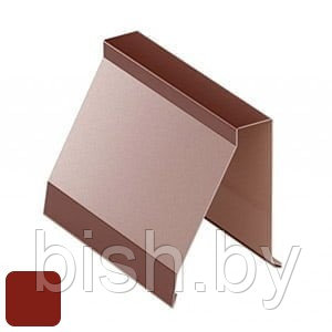 Полуконек RoofArt 312x2000мм 0,53мм GreenCoat Pural BT цинк 275 г/м² кирпичный красный