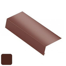 Защитная планка RoofArt 125x2000мм 0,53мм GreenCoat Pural BT цинк 275 г/м² коричневый