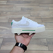 Wmns Nike Court Legacy Lift White Stadium Green, фото 2
