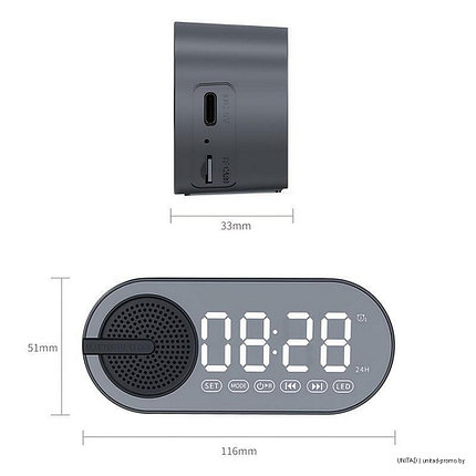 Многофункциональные часы MyTone Sound Clock c колонкой, фото 2