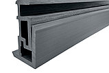 Вертикальная стеновая фасадная панель NauticPrime Line из ДПК,  размер 26*219*3000/4000, цвет тёмно-серый, фото 4