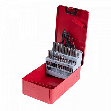 KING TONY 11328SQ KING TONY Набор метчиков и сверл HSS-G М3-М12, 28 предметов, фото 2