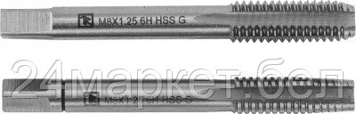 Thorvik MT12125S2 MT12125S2 Набор метчиков T-COMBO двухпроходных ручных универсальных М12х1.25, HSS-G, 2 шт., фото 2