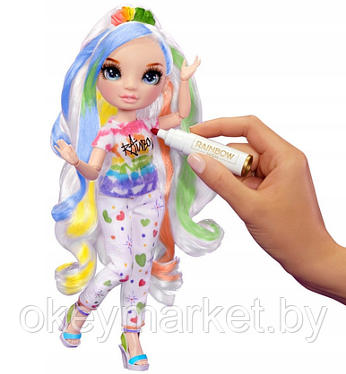 Кукла Rainbow High с голубыми глазами серия Color & Create 594123, фото 3