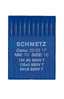 Швейная игла Schmetz DPx5 (134) SERV 7 №70 уп10 шт..