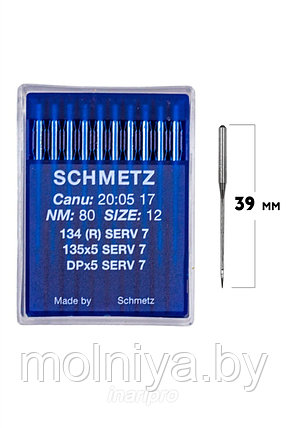 Швейная игла Schmetz DPx5 (134) SERV 7 №80 уп10 шт.., фото 2
