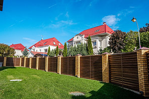 Забор Milan  Двусторон. покрытие Print Elite цвета Milky Wood и Nordic Wood
