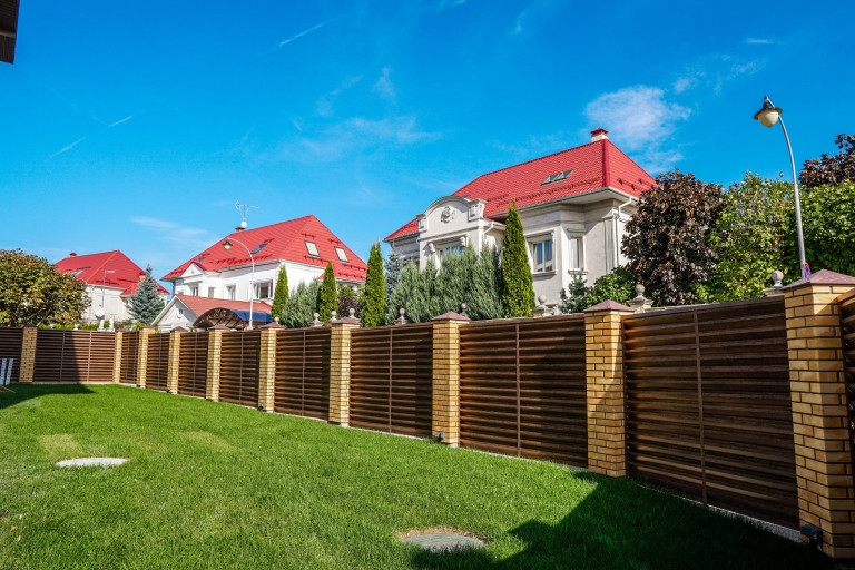 Забор Milan  Двусторон. покрытие Print Elite цвета Milky Wood и Nordic Wood