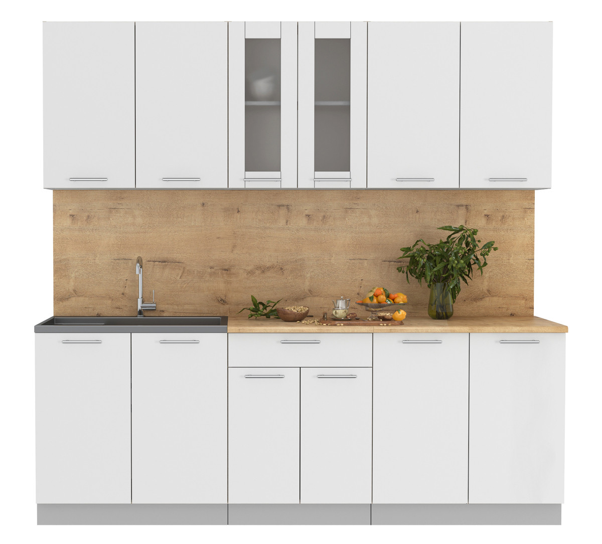 Кухня Мила 2.2м. Белый