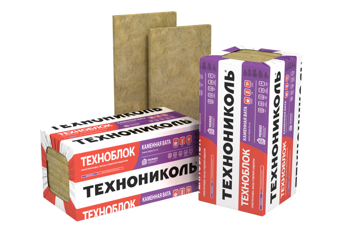 Утеплитель ТЕХНОБЛОК стандарт 600x1200x50