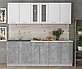 Кухня Мила 2.2м. Белый - Бетон, фото 2