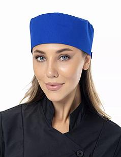 Колпак таблетка  шеф-повара,повара унисекс (цвет синий)