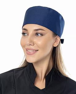 Колпак таблетка  шеф-повара,повара унисекс (цвет темно-синий)