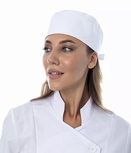 Колпак таблетка  шеф-повара,повара унисекс (цвет белый)