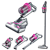 Пылесос вертикальный беспроводной 5 насадок Remove mites Vacuuming/ Пылесос для удаления клещей, фото 5