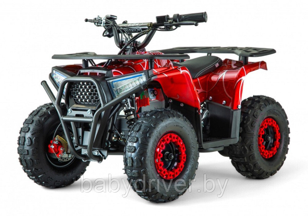 Детский электроквадроцикл RiverToys MIKA LUX (красный spider) скорость до 25 км/ч, нагрузка до 65 кг.