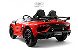 Детский электромобиль RiverToys K999PX (красный) Lamborghini Двухместный, полноприводный, фото 2
