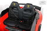 Детский электромобиль RiverToys K999PX (красный) Lamborghini Двухместный, полноприводный, фото 4