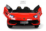 Детский электромобиль RiverToys K999PX (красный) Lamborghini Двухместный, полноприводный, фото 6