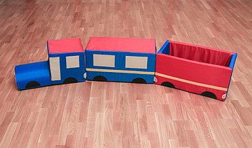 Паровозик (игровой набор, 3 элемента, нейлон), фото 2
