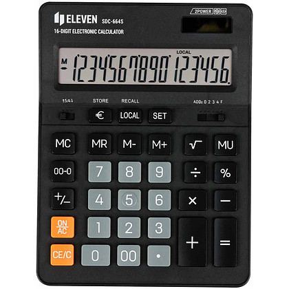 Калькулятор ELEVEN SDC 664-S, 16 разрядов (цена с НДС)
