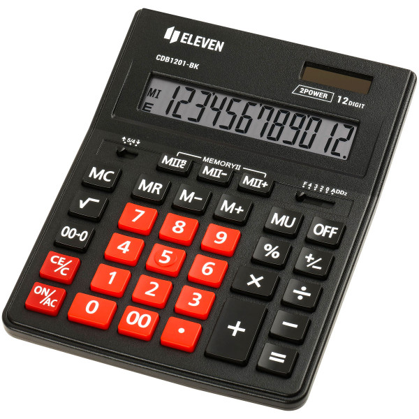 Калькулятор ELEVEN Business Line CDB 1201-BK/RD, 12 разрядов, черный/красный (цена с НДС)