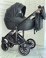 Новинка 2024 года Детская коляска для новорожденных Luxmom F2 (2в1) экокожа NEW .